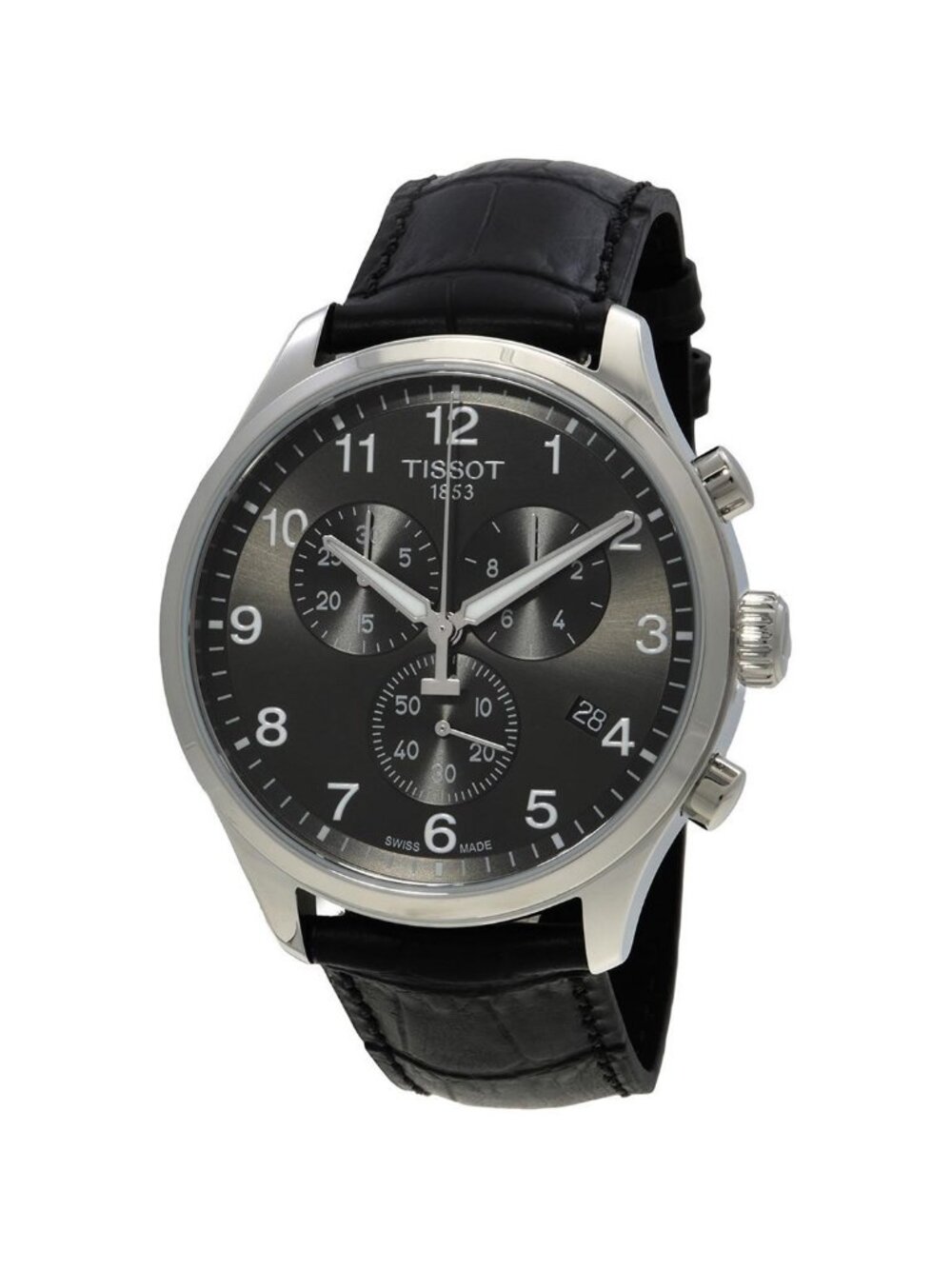 NWT Tissot Chrono XL Classic Chronograph Black Dial Men's Watch